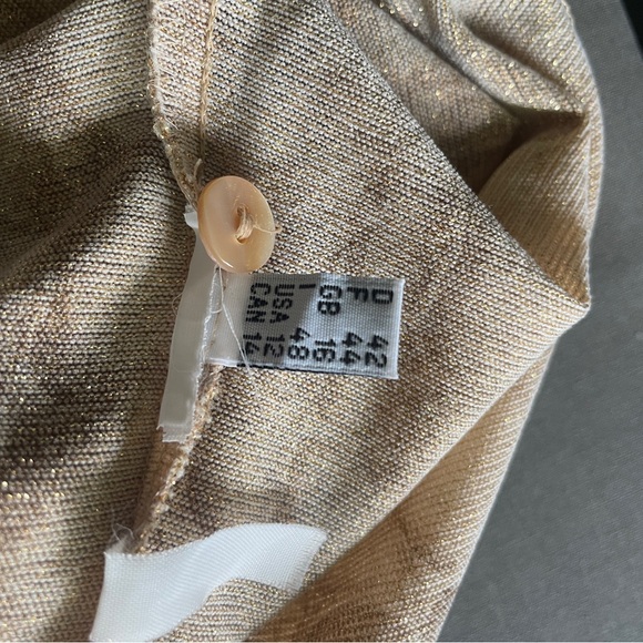 Jean Paul Gaultier Brown/Gold Textured/ sheer Blouse - Picture 15 of 15